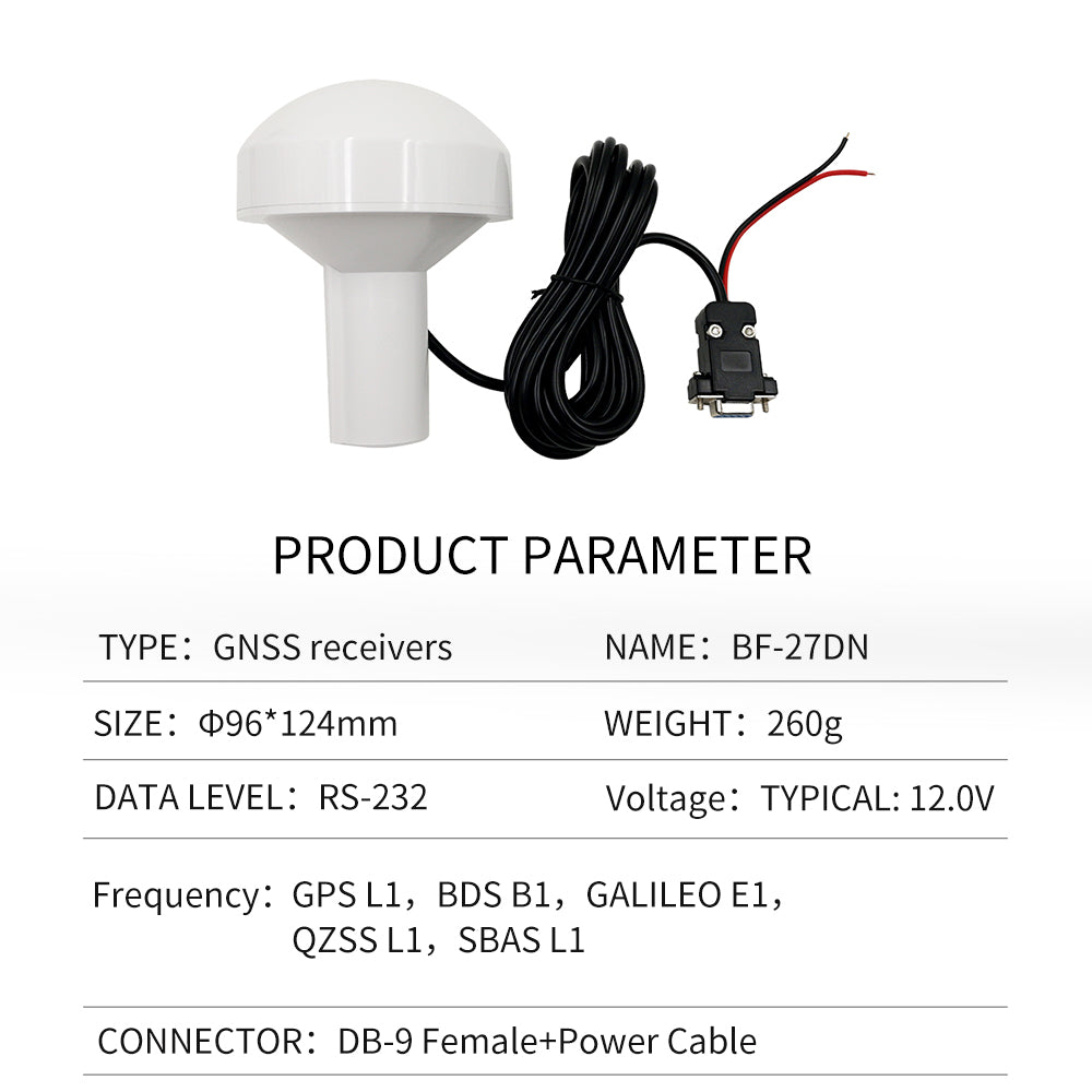 Beitian's new GPS mushroom head receiver ceramic chip AIS navigation timing Beidou GNSS module BF-27D Beitian's new GPS mushroom head receiver ceramic chip AIS navigation timing Beidou GNSS module BF-27D